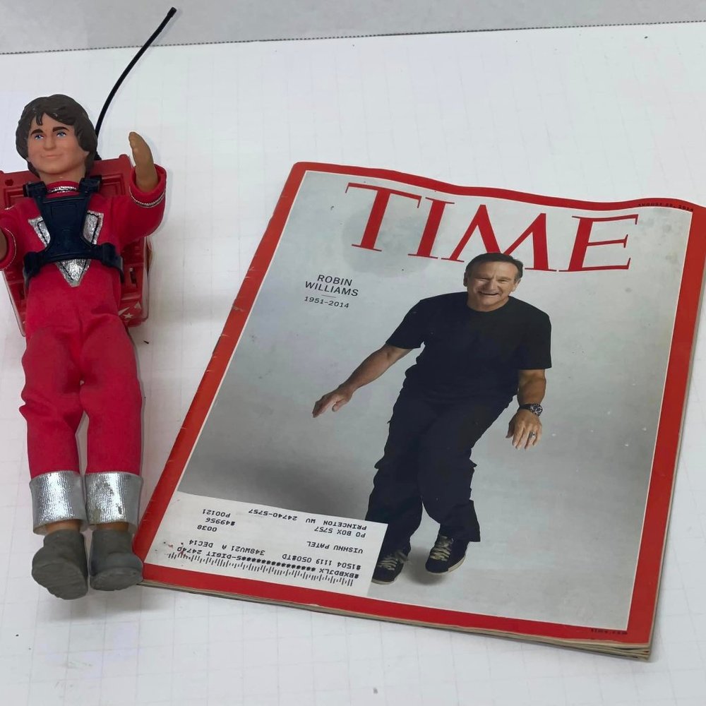 VTG 1979 Mattel MORK AND MINDY Talking Doll w/ Backpack~ Pull strings WORKS~